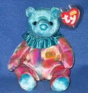 TY DECEMBER the BEAR BEANIE BABY - MINT with MINT TAGS