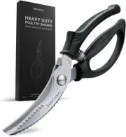 Poultry Shears, Kitchen Food Scissors Heavy Duty Chicken Shears with Anti-Slip