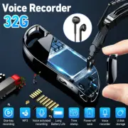32GB Mini Digital Voice Activated Dictaphone Audio Recorder Recording MP3 Player