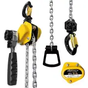 1/2Ton Chain Hoist 1100Lbs Capacity 10ft Lift Small Come Along Alloy Steel G80
