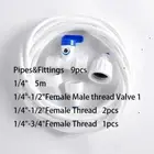 Fridge Filter Water Pipe Tubing Hose Connection Plumbing Kit Connectors Tap