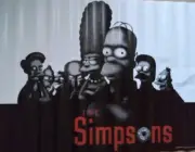 Vintage 2001 Scorpio #659A THE SIMPSONS Simpranos POSTER Sopranos Homage 34”x22”