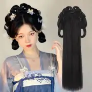 Ancient Chinese Costume Wig Bag Integrated Headband Novice Hair Bun Pad Contract
