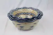 Old World Blue by TEMP-TATIONS Scalaped Christmas Nesting Bowls