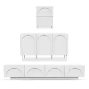 Archen Entertainment Unit & Sideboard Set with Bedside Table