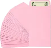 uxcell Money Envelope, 25 Pack 6.5" x 3.5" Cash Envelopes Money Holder Bags Budgeting Saving Challenge Letter for Gift Coins Checks Tickets Jewelry Passport Card, Pink