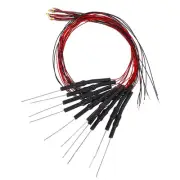 10 Pcs 0603 Micro White Pre-Wired Devices LED Light with Resistor (DC 6-18V)