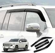 X-CAR Premium Weathershields for Toyota Landcruiser 300 LC300 2021-2025 Car Weather Shields Wind Deflectors Window Sun Visor 4-Piece Set
