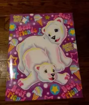 NEW RARE Lisa Frank Roary The Polar Bear Double Pocket Folder [Unpunched]