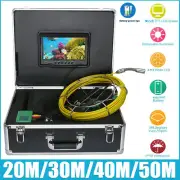 9"LCD DVR Pipe Sewer Pipeline Inspection Camera 1000TVL Camera w/ 6W LED Lights
