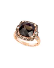 Le Vian 14K Rose Gold 5.48 ct. tw. Diamond & Quartz Balance Ring