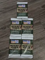 New Desert Storm Pro Set Trading Cards 1991 Unopened Desert Storm 5 Pack Lot