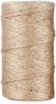 Natural Jute Twine String for Crafts and Gardening Applications (300 Feet)