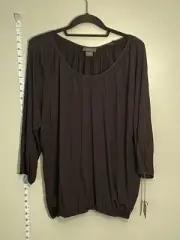 NEW Pure Amici 95% Rayon Bamboo - Black Top - XL - NWT