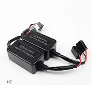 C18 2pcs LED Headlight Canbus Kit H1 H4 H15 9005 9006 H7 H13H11 Computer Warning Error EMC Resistor Canceler Decoder Durable，Long Life (Cor : H7)