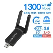 1300Mbps USB3.0 WiFi Adapter Dual Band 2.4G 5Ghz Wireless Ethernet Network Card