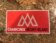 Chamonix Mont-Blanc Sticker - Swiss Alps France Skiing Snowboarding Ski Vuarnet