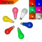 Colored Led Light Bulbs A65 5W Globe Bulb E27 And B22 Multi Color Blue 220V 240V