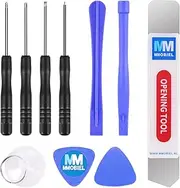 MMOBIEL 10 in 1 Repair Opening Pry Tools Screwdriver Kit Set Compatible with iPhone, iPad, Samsung, Sony, HTC, LG, Huawei, Smartphones etc. incl Suction Cup Metal Spudger