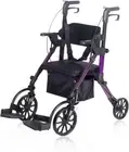 Elenker 2 in 1 Rollator Walker & Transport Chair, Folding Wheelchair Rolling Mob