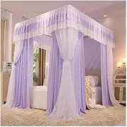 Bedroom Mosquito Net for 2m/6.5ft Bed, Luxury Bed Canopy for King Size Bed, Blackout and Dustproof Bed Curtain (Color : Style 9, Size : 2x2.2x2m)