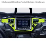 Dash Panel w/ Switches Lime Squeeze for 2017+ RZR XP1000 Ride Command Edition
