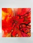 Acrylic Florescent Blacklight Painting/Fluid Acrylic/12 X 12