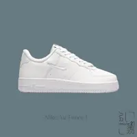 在飛比找蝦皮商城優惠-NIKE AIR FORCE 1 JUST DO IT 全白