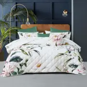 Bianca Indi Polyester White Bedding Coverlet Set - Queen/king