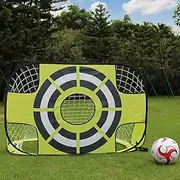 Portable Pop-Up Indoor/Outdoor Shooting Target Foldable Super Shot Sports Lawn Yard Football Training Goal One Piece
