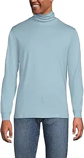 [Lands' End] Men's Super-T Cotton-Blend Turtleneck Shirt