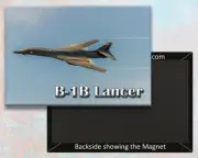B-1B Lancer Aircraft Handmade 3.25" x 2.25" Fridge Magnet (PMW12001)