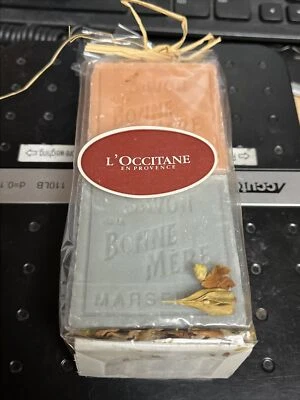 Vintage L'Occitane En Provence Bar Soaps Two 125 Gram Bars New Sealed Bonne Mere