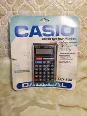Casio DC-150A Data-cal Calculator Personal Directory Numbers NOS NIP Sealed READ