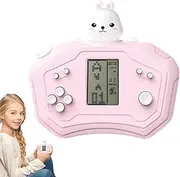 Handheld Puzzle Game - Multiple Mode Retro Games Console | Clear Display Push Game Console | Tetriss Game Handheld Console for Travel, Car, Camping, Home, and School