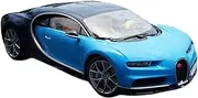 Scale Finished Model Car 1:18 Scale for Bugatti Chiron Alloy Die-cast Metal Simulation Mini Car Replica Model Toy Gift Miniature Replica Car(Blue)