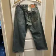 Levis 550 Relaxed Fit Tapered Leg Size 8 Husky 28x23 Light Blue