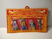 Vtg ANNE WILKINSON England RED RIDING HOOD finger Puppets Theatre NIP RARE