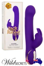 NEW California Exotic Jack Rabbit Silicone Suction 9 inch Signature Rabbit