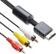 TENINYU Audio Video RCA Cable - Game Console Component Accessories Connection AV Cable for PS1 PS2 PS3 Playstation,6FT