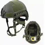 FAST Green Black Level 3 Bulletproof UHMWPE BALLISTIC IIIA Tactical Helmet New