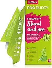 PeeBuddy 10 Funnels Portable Female Urination Device | Recyclable Disposable Urinal Funnel | Travel, Camping, Hiking and Outdoor Activities | Discreet and Compact Stand and Pee Funnel for Women, Girls