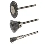 New Wire Brush Power Tool 3Pcs/Set Brushes Stainless Steel Steel Brush