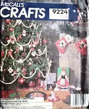 Mccalls 9224 Sewing Pattern for Swiss Miss or Perhaps Dutch Girl or Boy Christmas Ornaments to Sew, As Pictured