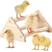Chicken Roosting Bar Toy for Coop Solid Strong Wooden Swing Ladder Perch Toy AU