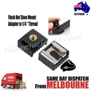 1pc Metal Flash Hot Shoe Mount Adapter to 1/4" Thread For Studio Light Stand