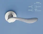 KR Lucas BlueSpec Blade Lever on Concealed Rose Stainless Steel 52mm 2026SS