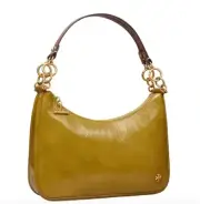 AUTH NWT $648 Tory Burch Mercer 151 Patent Leather Shoulder Bag In Sweet Pear