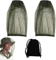 Mosquito Net Head, Mosquito Cap Head Net, Anti Mosquito Head Landing Net, Mosquito Protection Cover, Insect Protection, for Face, Neck for Beekeeping, Outdoors, Fishing, Camping, Outdoor Activities
