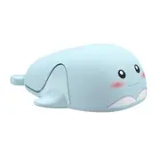 Cute Animal Dolphin Shape Wireless Silent Mouse Frosted Cartoon Portable Trav...